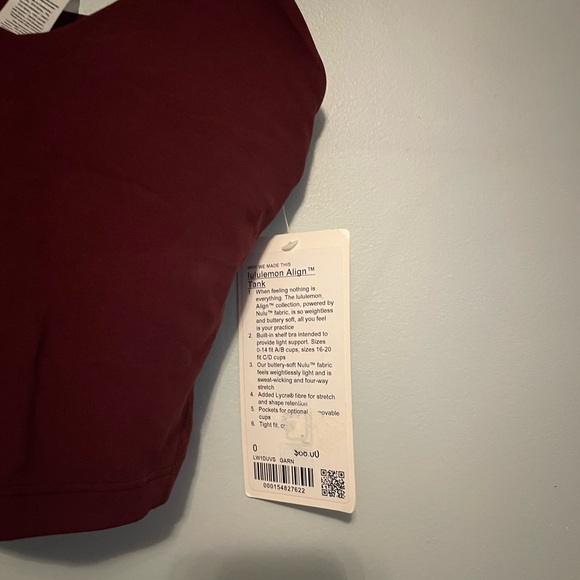 Lululemon Align Tank Top - Garnet - Picture 4 of 8